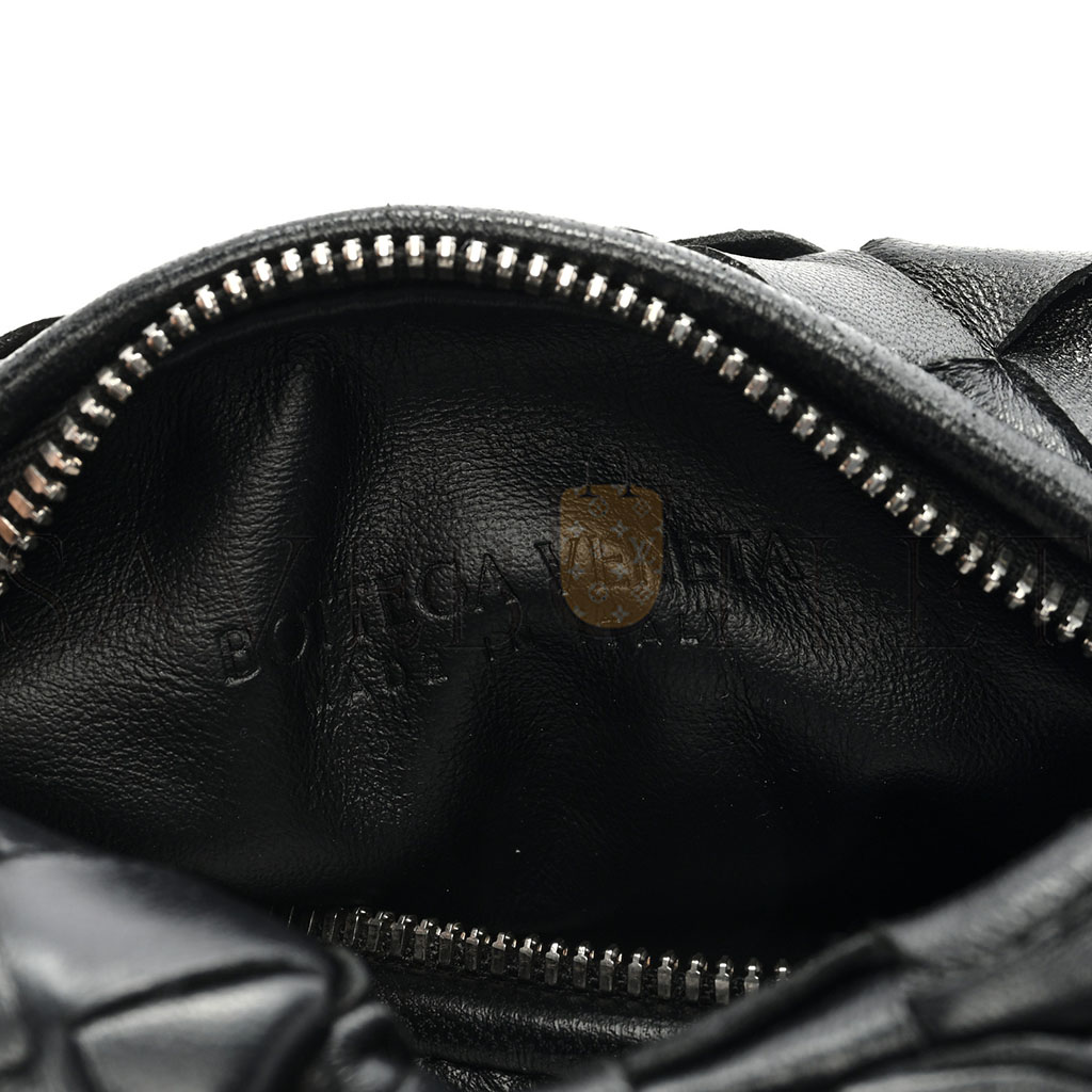 BOTTEGA VENETA NAPPA INTRECCIATO CANDY JODIE BLACK  (17*16*5cm)