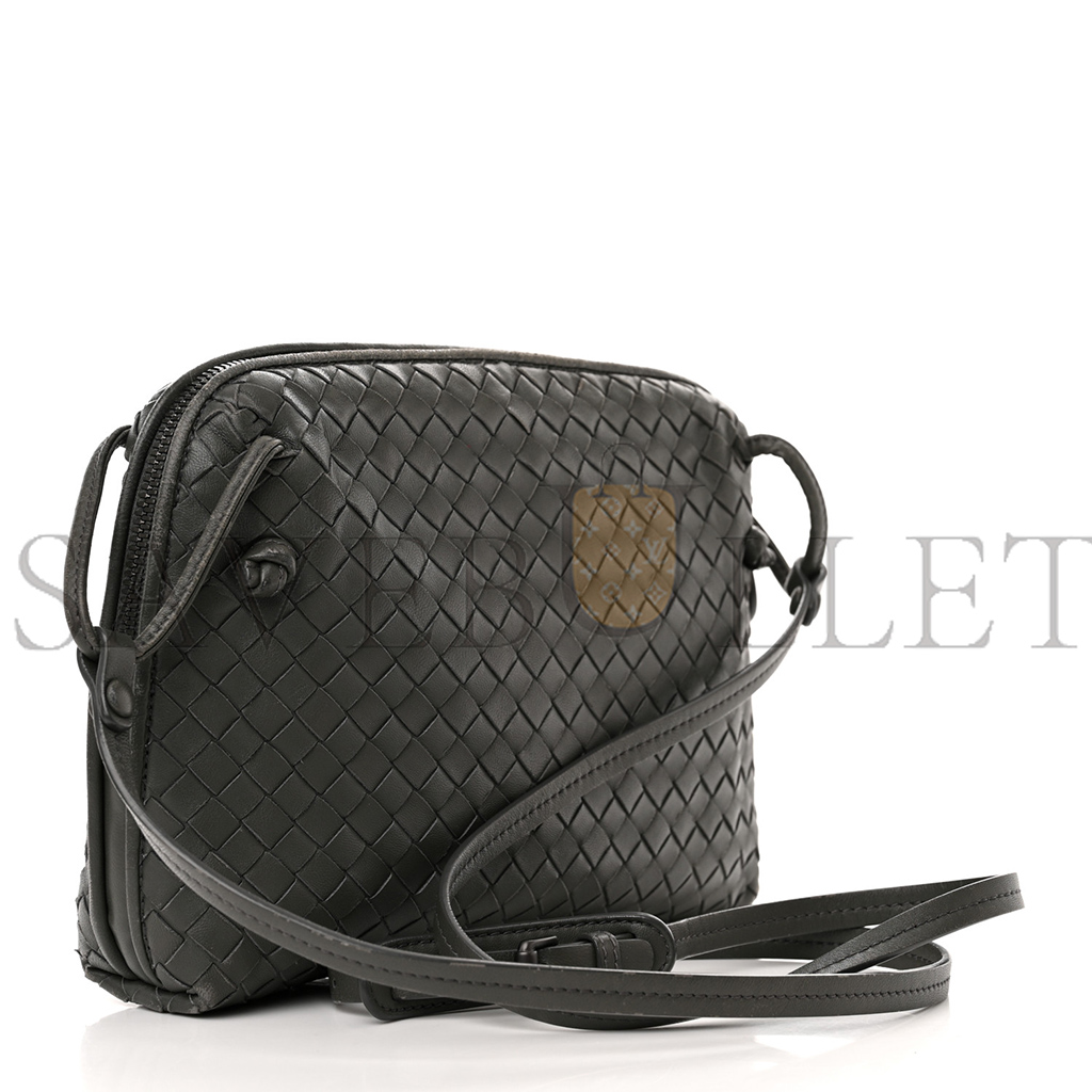 BOTTEGA VENETA NAPPA INTRECCIATO NODINI CROSSBODY MESSENGER NEW LIGHT GREY  (23*19*5cm)