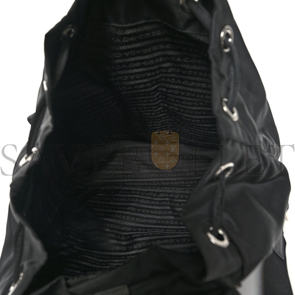 PRADA NYLON VELA MEDIUM BACKPACK BLACK (29*29*14cm)