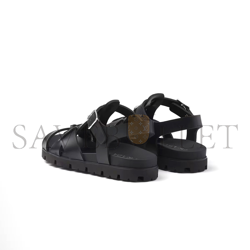 PRADA CRISSCROSS RUBBER SANDALS 2X3118 PRADA CRISSCROSS RUBBER SANDALS 2X3118