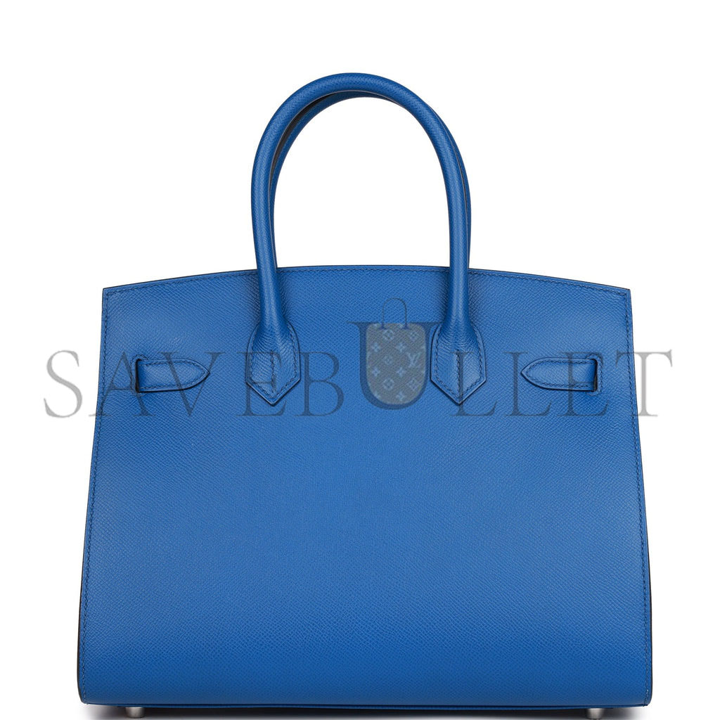 HERMES BIRKIN SELLIER 30 BLEU FRANCE EPSOM PALLADIUM HARDWARE 39822089420894 (30cm)