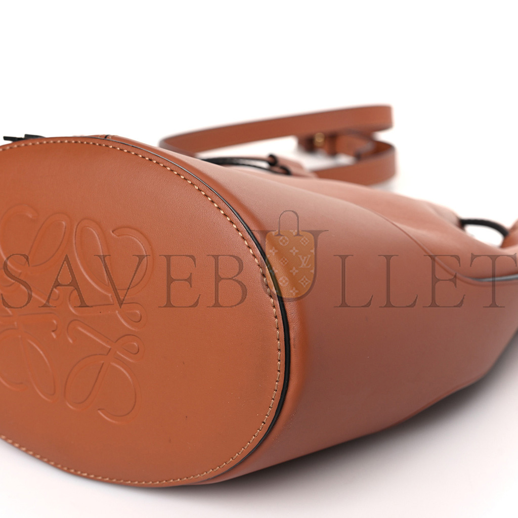 LOEWE CALFSKIN BALLOON BUCKET BAG TAN (29*22*20cm)