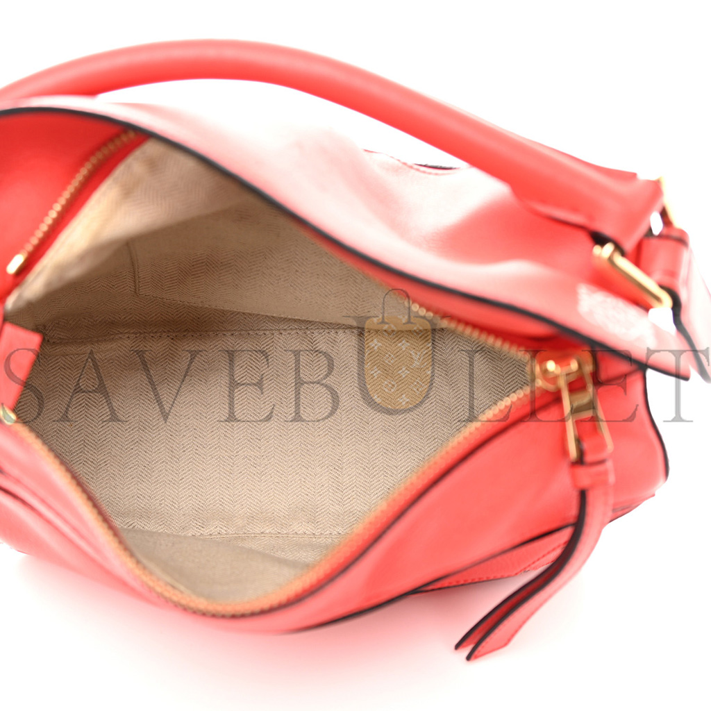 LOEWE CALFSKIN SMALL PUZZLE BAG SCARLET (24*16.5*10.5cm)