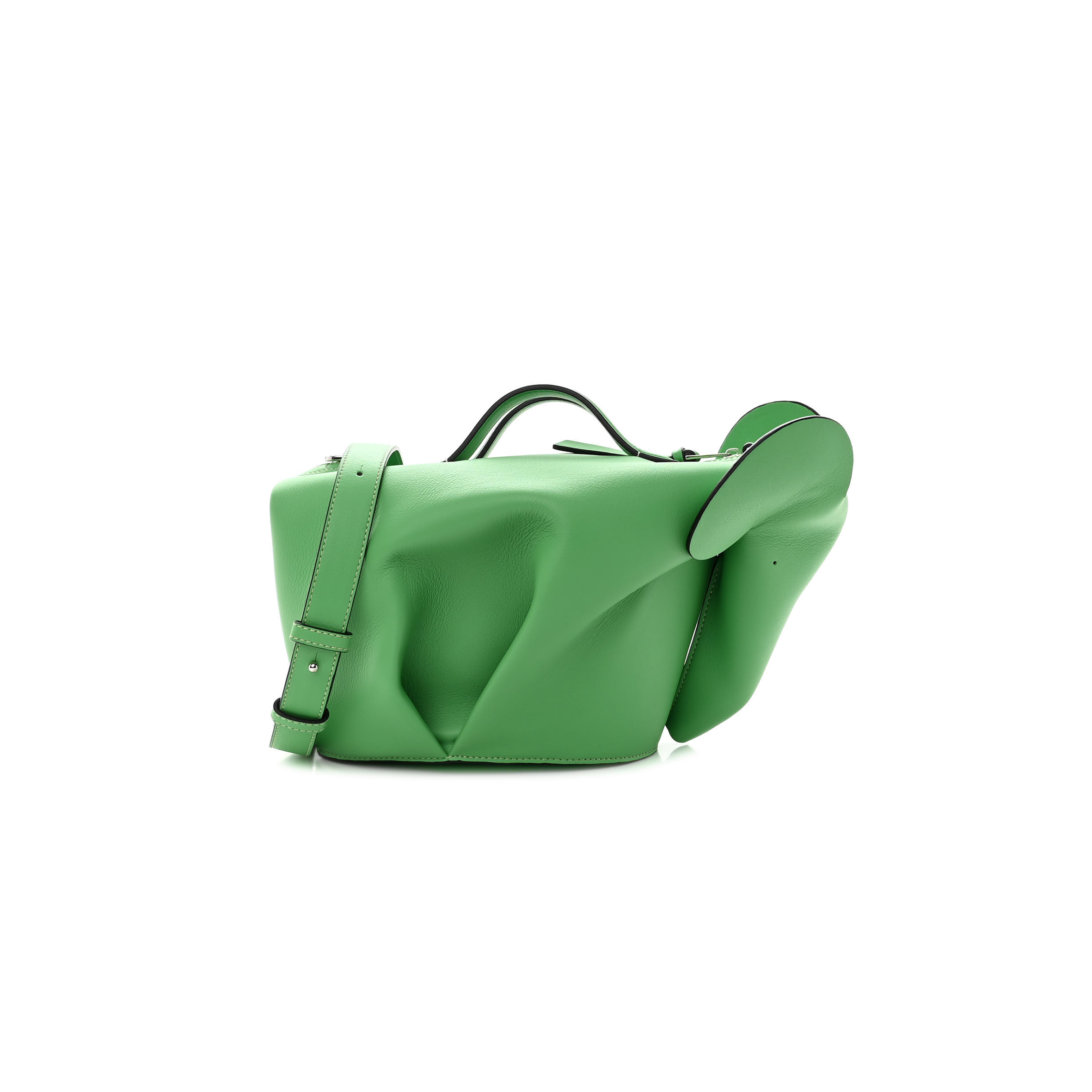 LOEWE CALFSKIN LARGE ELEPHANT CROSSBODY BAG APPLE GREEN (20*15*14cm)