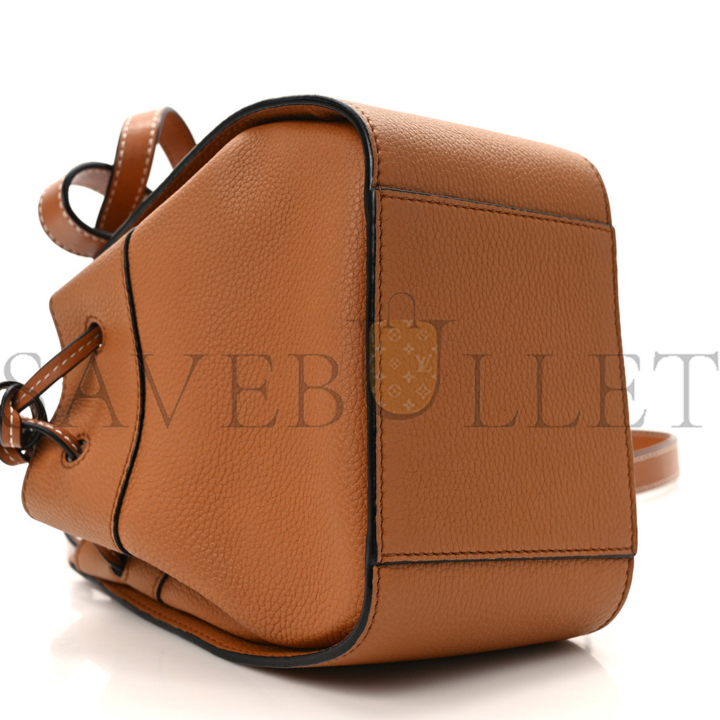 LOEWE CALFSKIN MINI HAMMOCK SHOULDER BAG TAN (20*16*10cm)