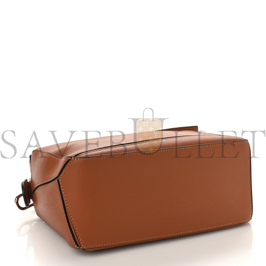 LOEWE CALFSKIN SMALL PUZZLE BAG TAN (24*16.5*10.5cm)