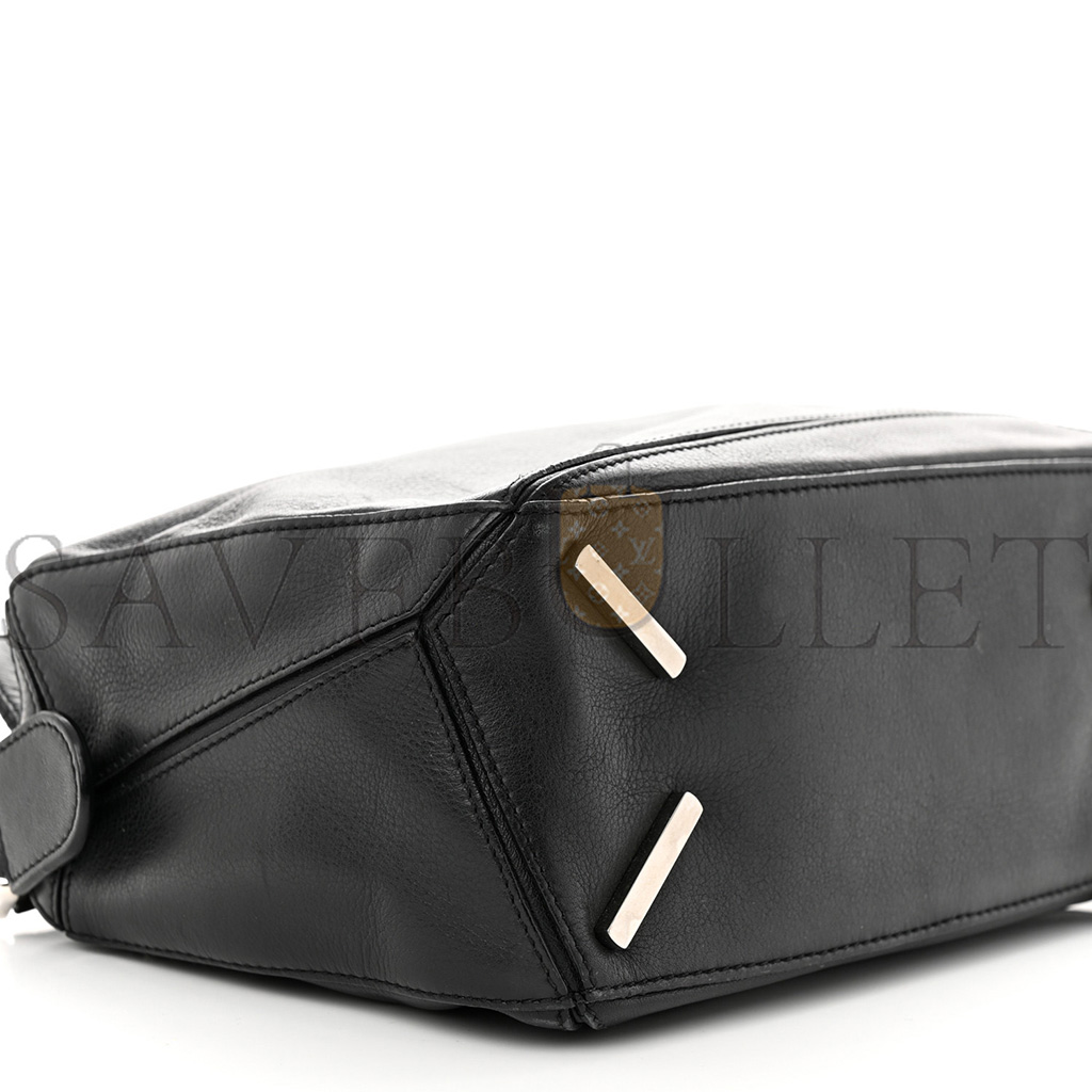 LOEWE CALFSKIN SMALL PUZZLE BAG BLACK (24*16.5*10.5cm)