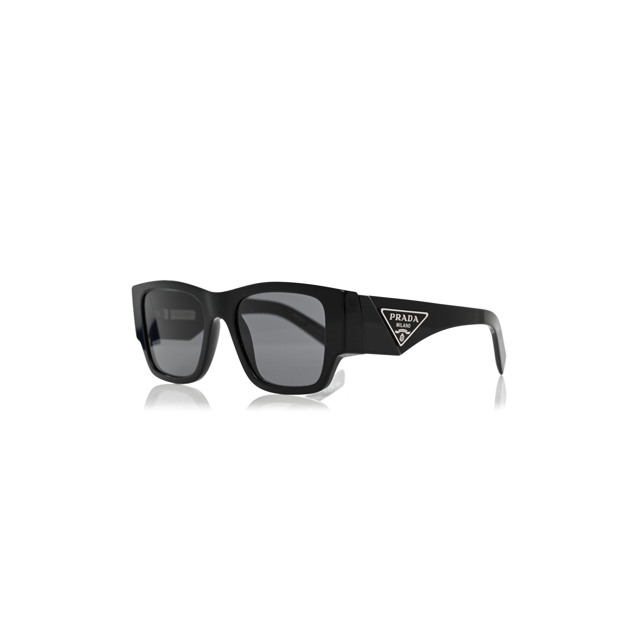 PRADA ACETATE SYMBOLE SUNGLASSES SPR 10Z BLACK