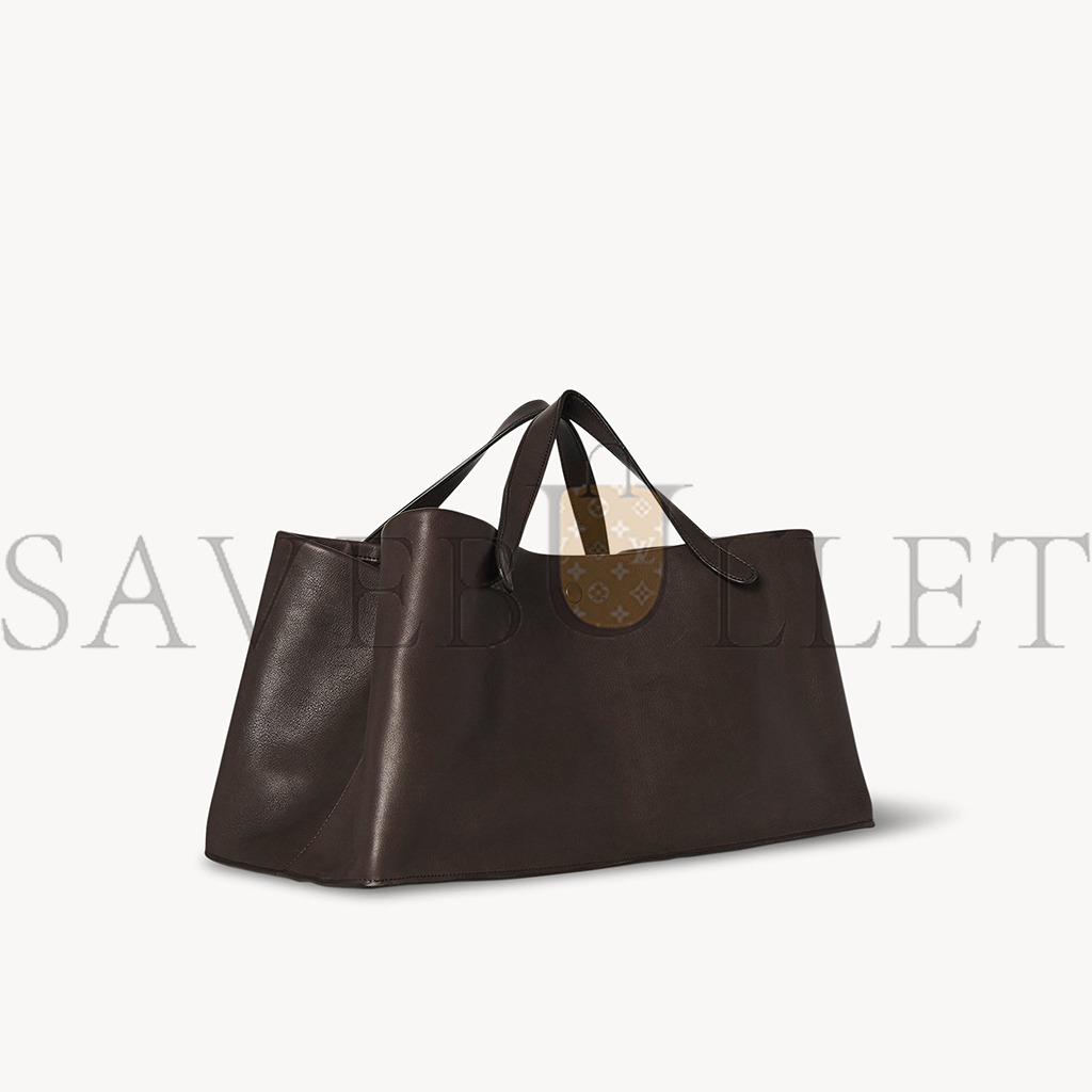 THE ROW IDAHO BAG IN LEATHER DARK BROWN W1593L72DBSHG (35*20*17cm)