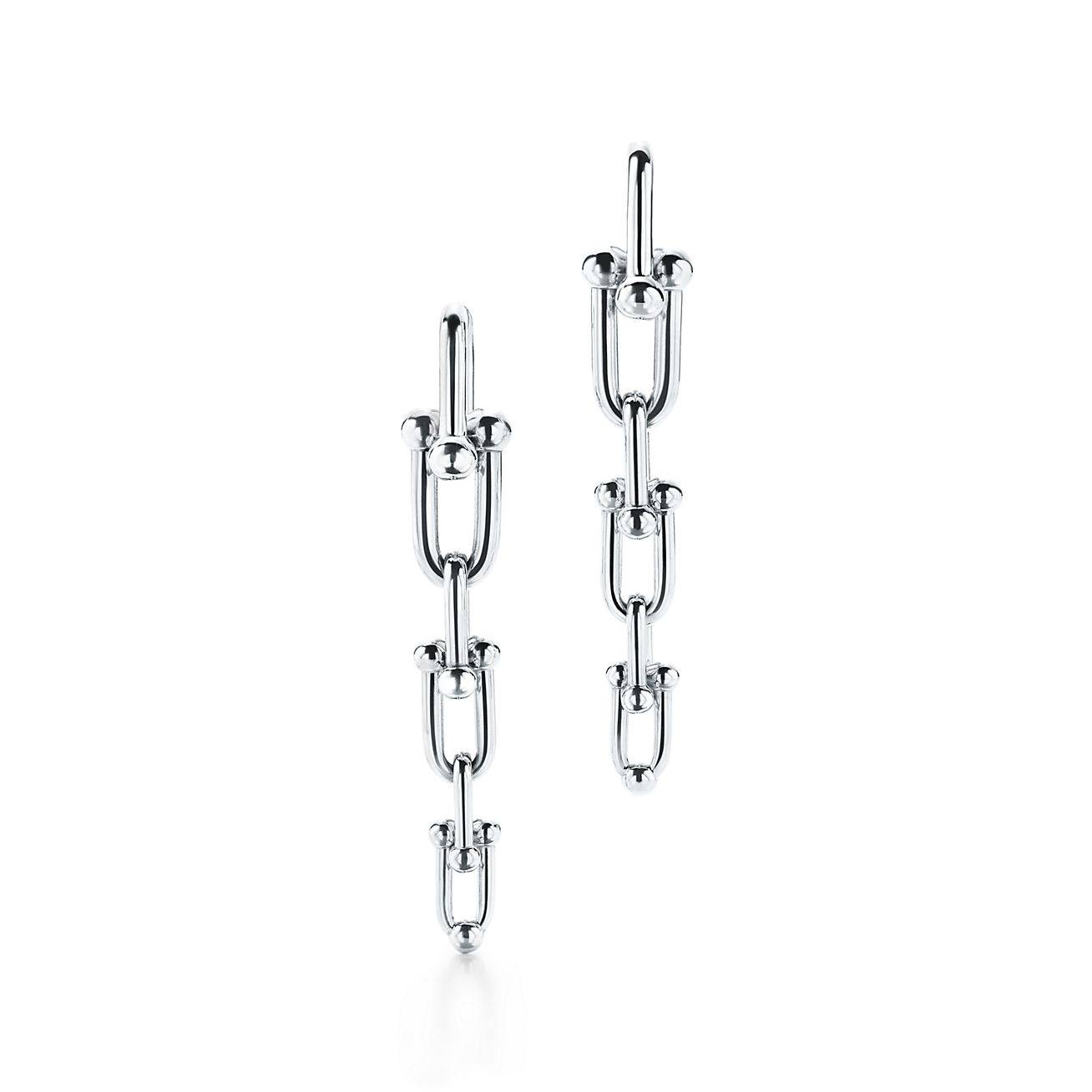 TIFFANY HARDWEAR GRADUATED LINK EARRINGS