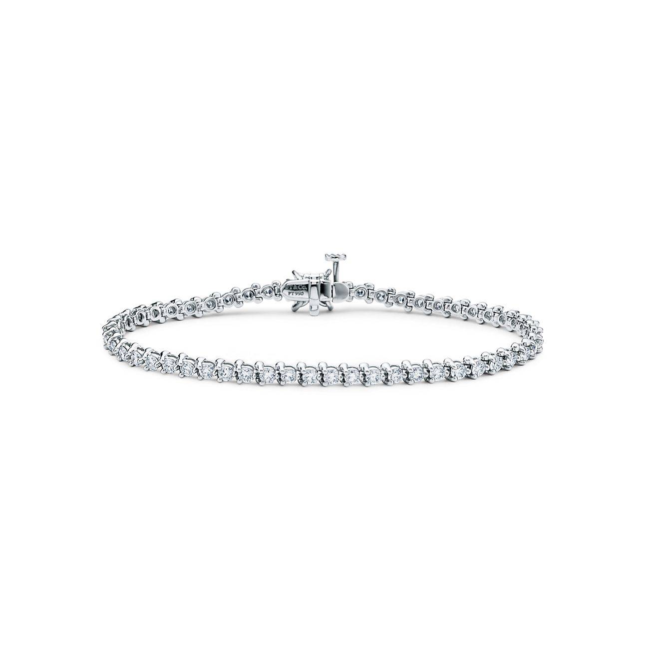 TIFFANY VICTORIA® TENNIS BRACELET IN PLATINUM WITH DIAMONDS