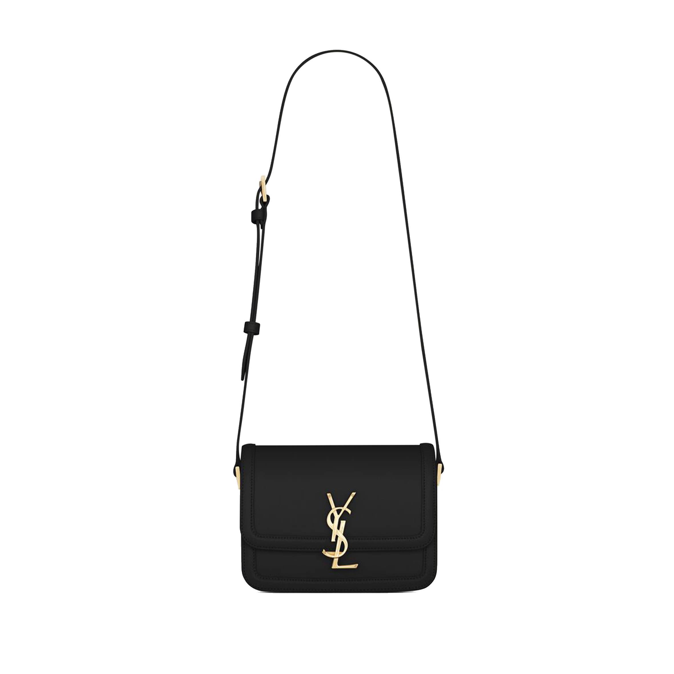 YSL SOLFERINO SMALL SATCHEL IN BOX SAINT LAURENT LEATHER 6343060SX0W1000 (19*13*5cm)